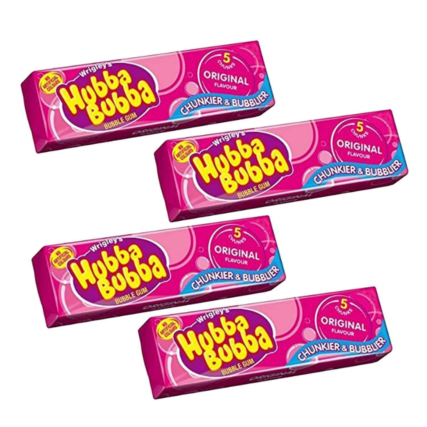 Hubba Bubba Bubble Gum Original Flavour 4 x 35g