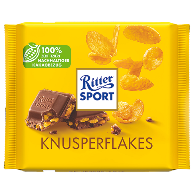 Ritter Sport Cornflakes Milk Chocolate 100gm