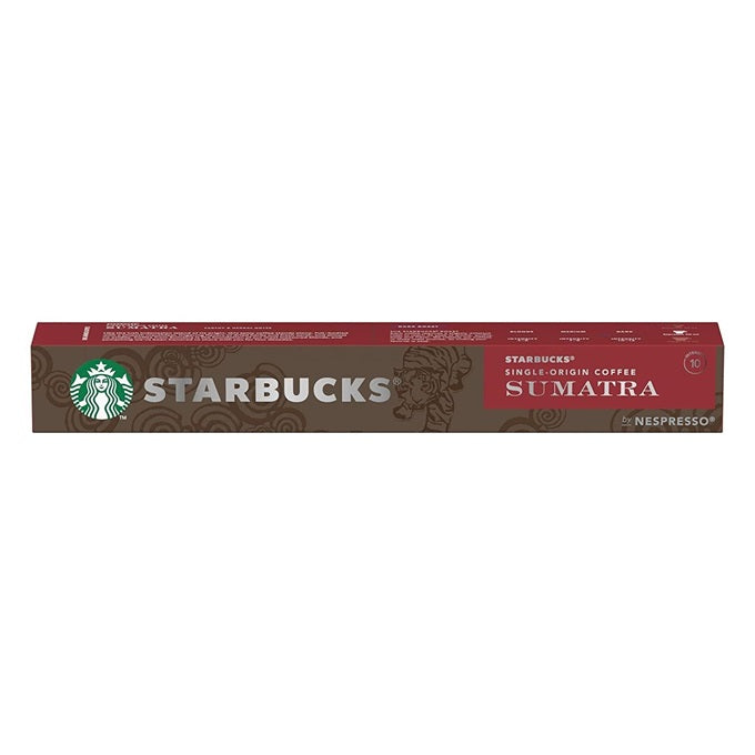 Starbucks Single Origin Sumatra Coffee Capsules By Nespresso- 10 Pods