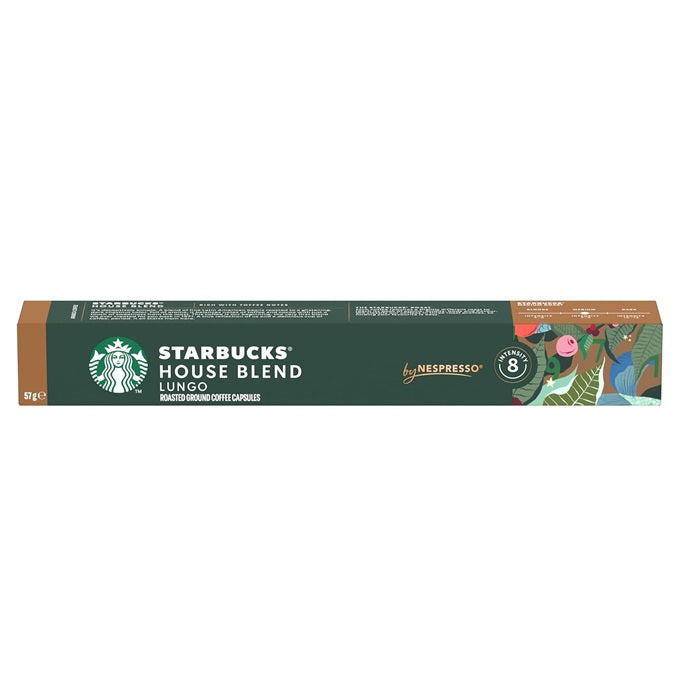 Starbucks By Nespresso House Blend Coffee Pods 10 Capsules