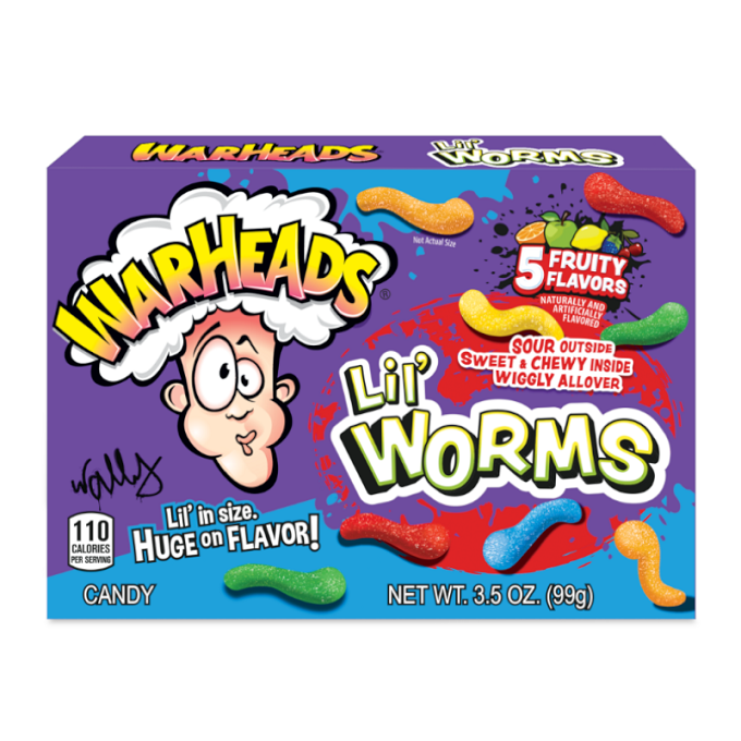Warheads Lil' Worms Theater Box 99gm