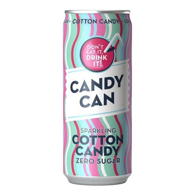 Candy Can Cotton Candy Sugar Free Sparkling Drink 330ml