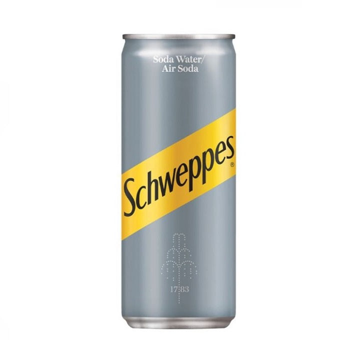 Schweppes Soda Water Can, 320ml
