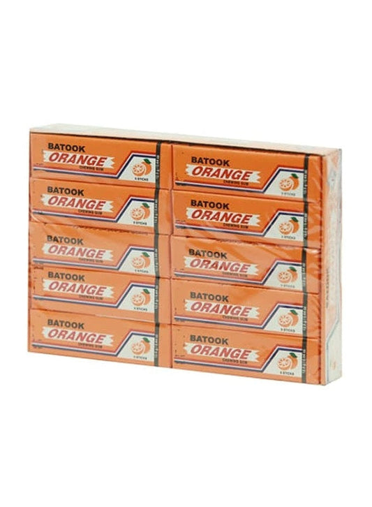 Batook Orange Chewing Gum Pack of 10