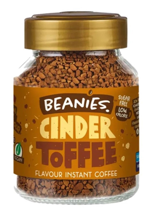 Beanies Instant Flavoured Coffee Cinder Toffee 50gm