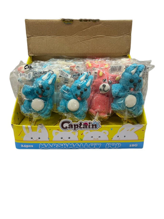 Captain Marshmallow Pop Blue & Red 18g (24 Pcs)