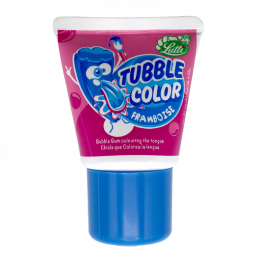 Lutti Tubble Color Raspberry Flavor Bubble Gum 35g