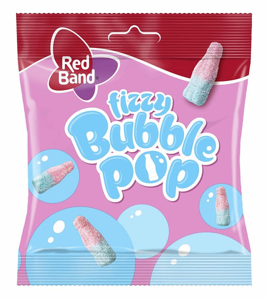 Red Band Fizzy Bubble Pop Chewy Candy 100g