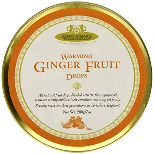 Simpkins Classic Warming Ginger Fruit Drops 200gm