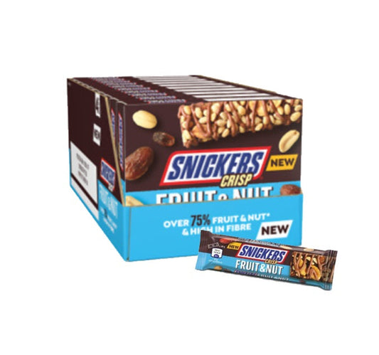 Snickers Crisp Fruit & Nut Chocolate, 4 Bars