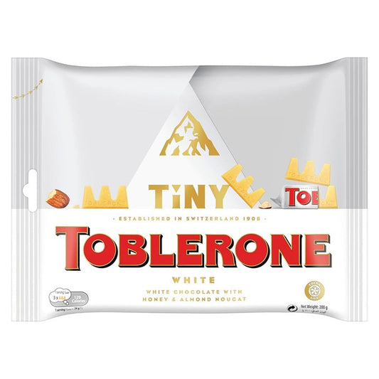 Toblerone Tiny Swiss White Chocolate With Honey & Almond 200gm