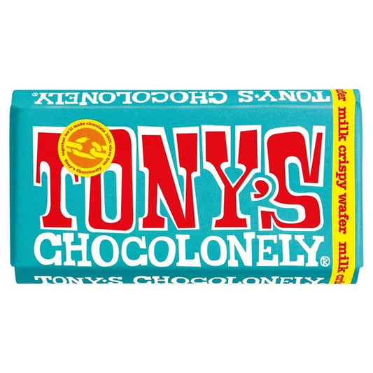 Tony's Chocolonely Milk Crispy Chocolate Bar 180gm