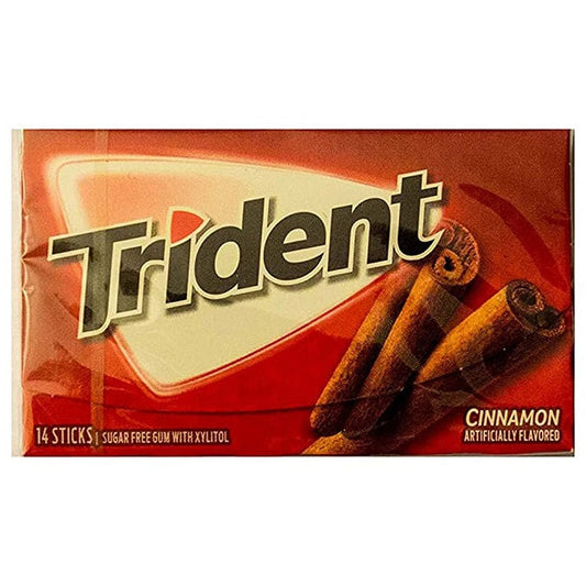 Trident Cinnamon Sugar Free Gum 14 Sticks