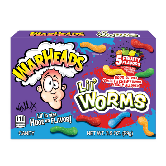 Warheads Lil' Worms Theater Box 99gm