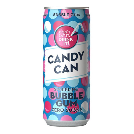 Candy Can Bubble Gum Sugar Free Sparkling Drink 330ml