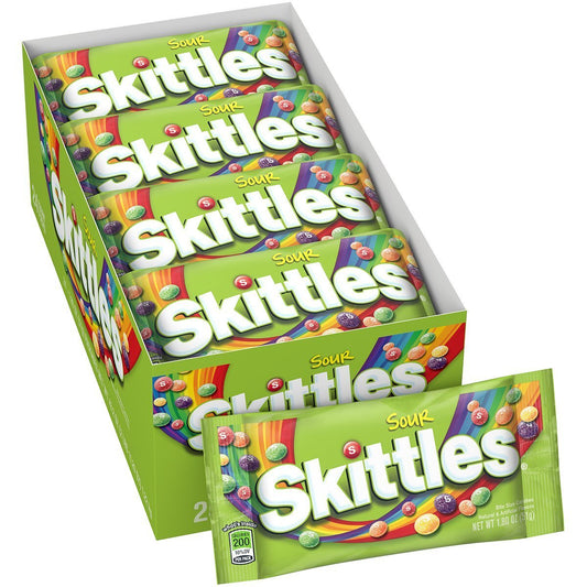Skittles Crazy Sours Candy Box of 36packs X 45g