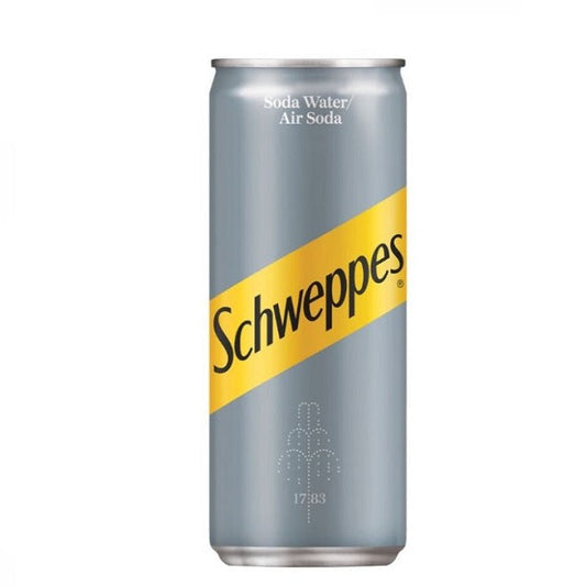 Schweppes Soda Water Can, 320ml